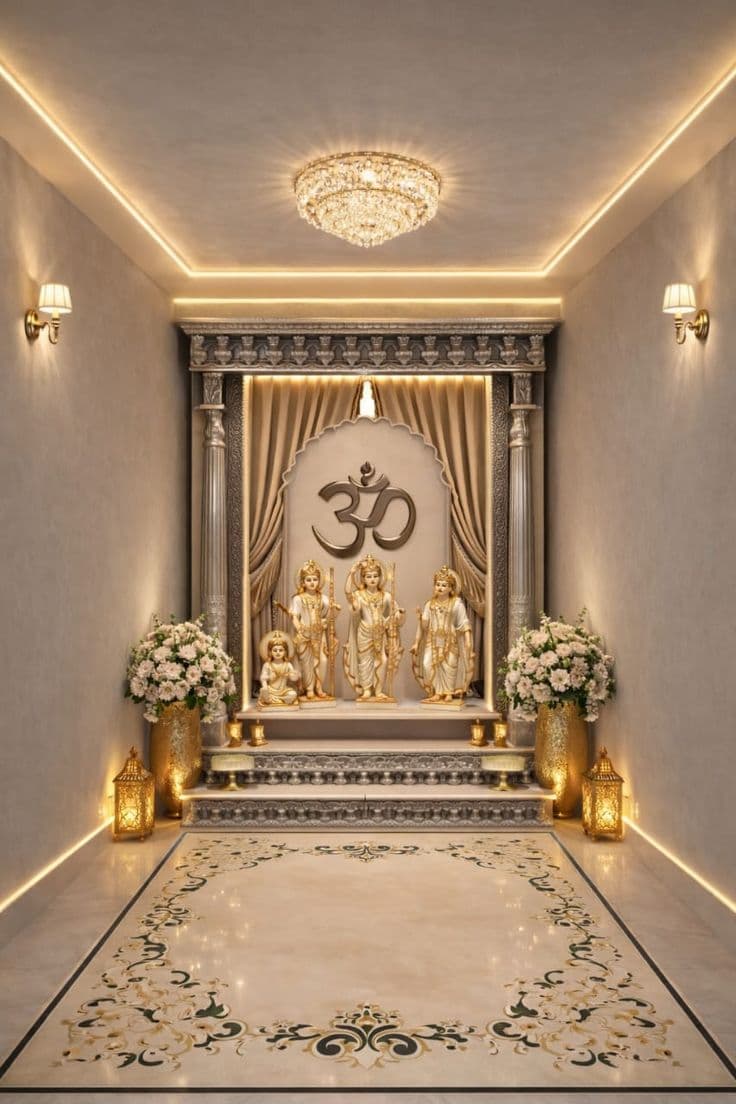 Small Pooja Rooms upto 50 Sqft